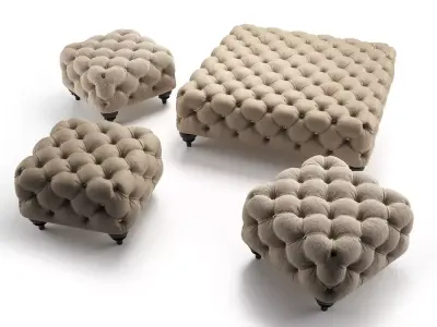 Alfred Ottomans 3D model