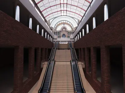 Antwerp Central Station Low-poly 3D model