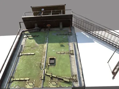 Old Prison Gate 3D model