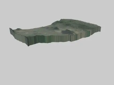 Nakuru City Low-poly 3D model