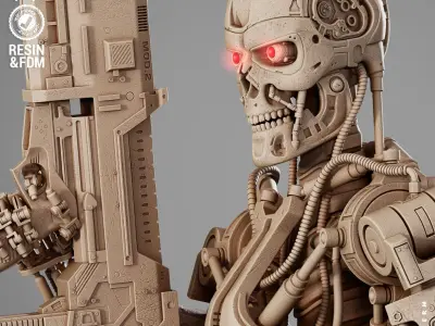 Wicked Movies Terminator Diorama 3D print model