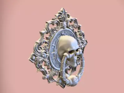 Haunted Mansion Door Knocker 3D Model Low-poly 3D model