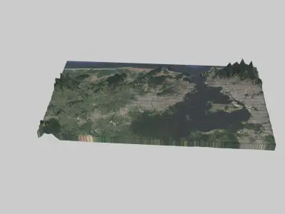 Sao Goncalo City Low-poly 3D model