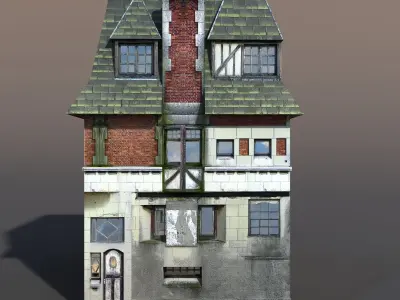 Apartment House 44 Low-poly 3D model