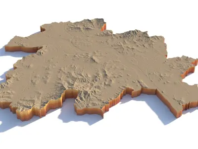 Seoul City in South Korea 3D model