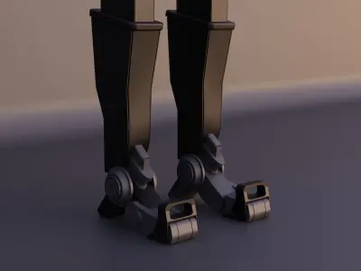 Sci-fi robot Low-poly 3D model buy