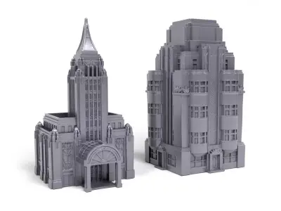 Art Decor buldings 3D print model