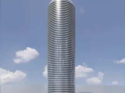 Parametric Building 1b3 3D model