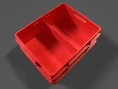 Vegetable Crate Low-poly 3D model