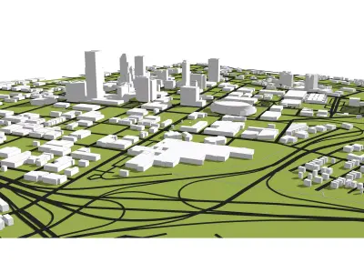 Downtown Tulsa Oklahoma 3D model