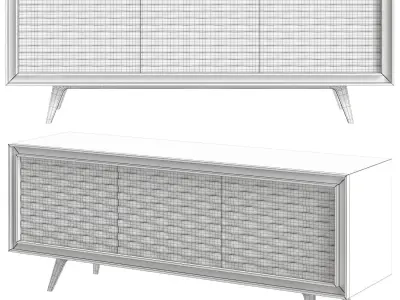 QUADRA NASTRO SIDEBOARD Low-poly 3D model