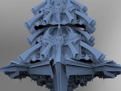 Monolith Halls  3D model