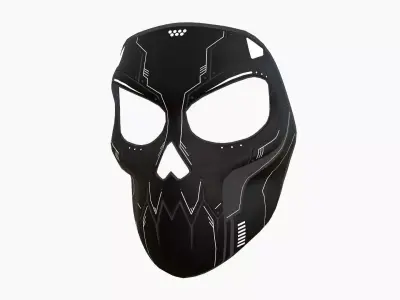 Scifi Skull Mask A10 - Fantasy Character Design Low-poly 3D model