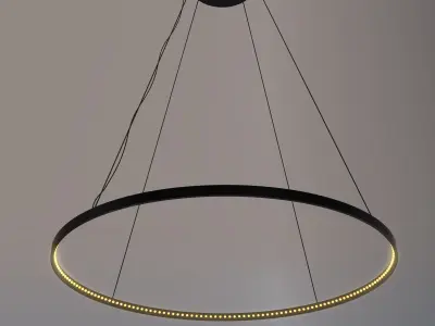 French Pendant Chandelier 3D model