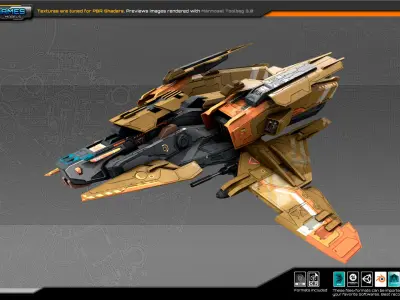 SF Bomber RX4 Low-poly 3D model