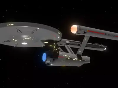 Modified USS Enterprise from the Original Television Series 3D model