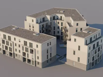 Modern Apartments European Pack Low-poly 3D model