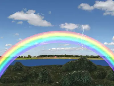 Lightning By The Rainbow 3D model