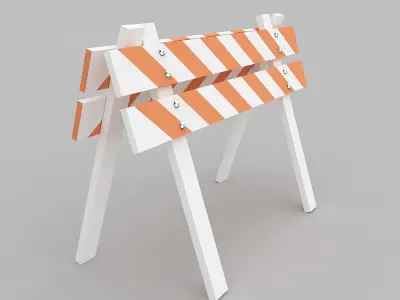 Safety Barrier 3D model