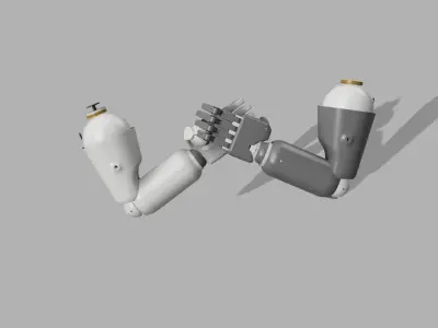 ROBOT COMPLETO DI INGRANAGGI 3D model