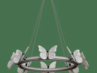 Chandelier Ulysses Butterfly Enlarged 3D model