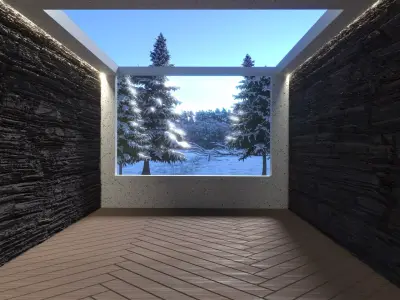 bedroom 3D model 19