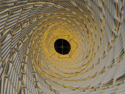 Abstract Grill Tunnel 3D model