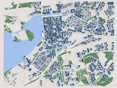 Raahe Town Finland 3D model