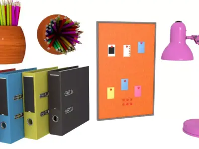 Office Supplies Collection 3D model