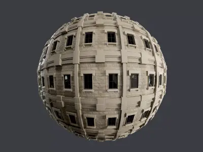 Building Facade Seamless PBR Texture 17 Texture