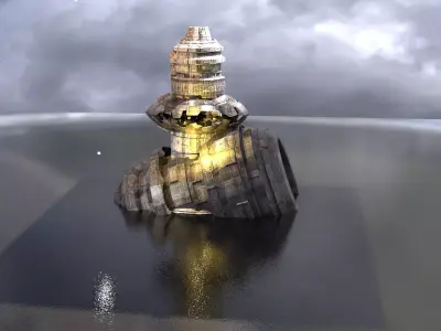 Planet Arch Pulse Terra Shard 5 3D model