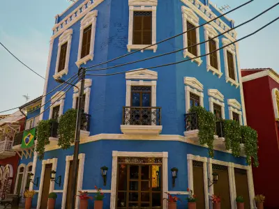 SOUTH AMERICAN BUILDING 007 Low-poly 3D model