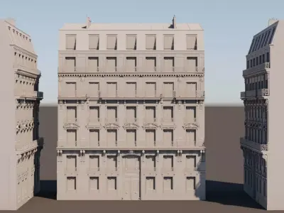 Haussmann building for PRINT 3D print model