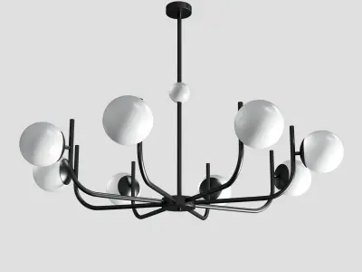 Maytoni Pendant Lamp Rendez-vous gold and black Low-poly 3D model