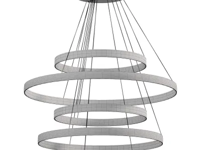 Vertical Silver light by Lalume 3D model