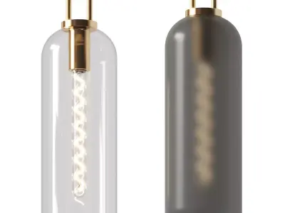 Vakkerlight - Glass penpant light 3D model