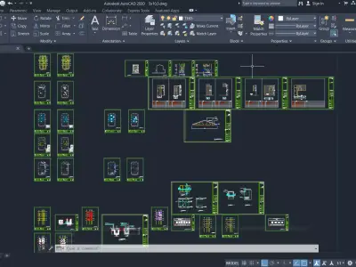 Modern 2 Storey House 5x10 5m Skp with DWG and Lumion Files 3D model