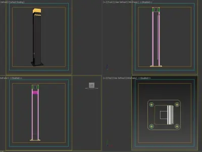 Bollard post 3D model