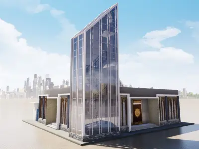 Mosque Konsultan Properti Indonesia 2 3D model
