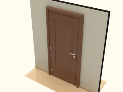 Wooden Door 3D model