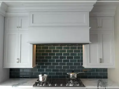 kitchen with cabinets and tile 3D model