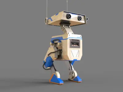 NVidia and Disney robot blue 3D print model