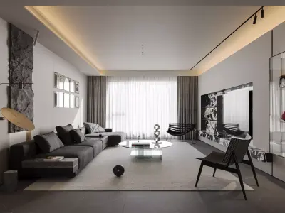 Apartment interior scenes     3D model 12