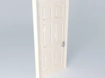 Simple Door Free 3D model