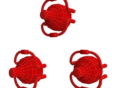 Laser Sci fi 3d model Low-poly 3D model