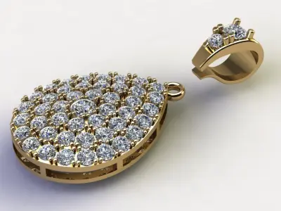 Solitaire Pendant for women concept normal design Free 3D model