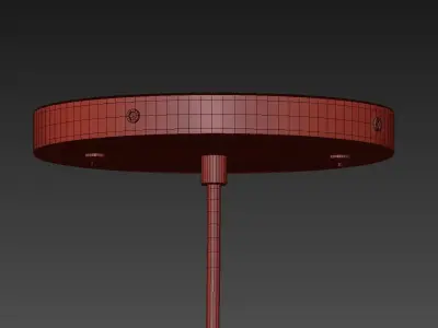 MANDIE GREY TEXTURED GLASS PENDANT LIGHT 3D model
