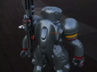 PG Infantry Bott w Pulse Rifle 3D model