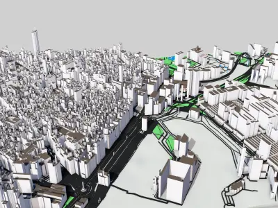 Barcelona City Spain 3D model