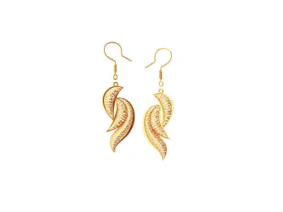 Light earrings 3D print model